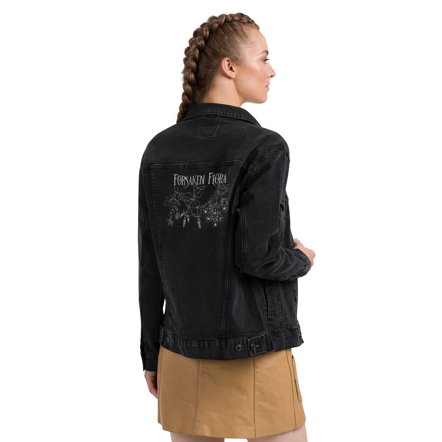 Unisex Forsaken Flora Denim Jacket