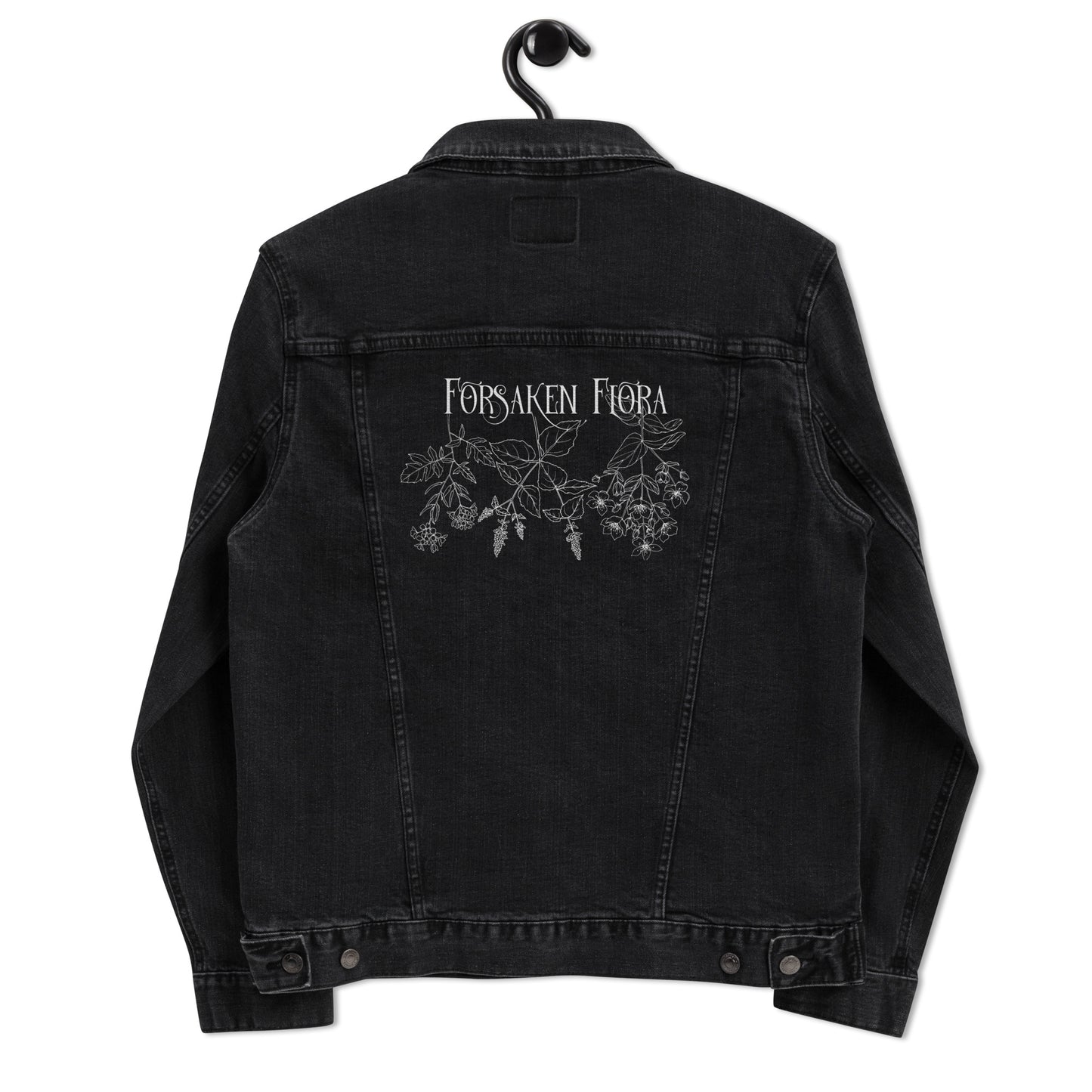 Unisex Forsaken Flora Denim Jacket