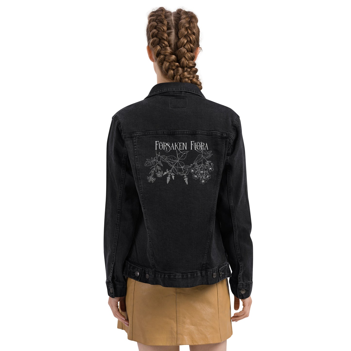Unisex Forsaken Flora Denim Jacket