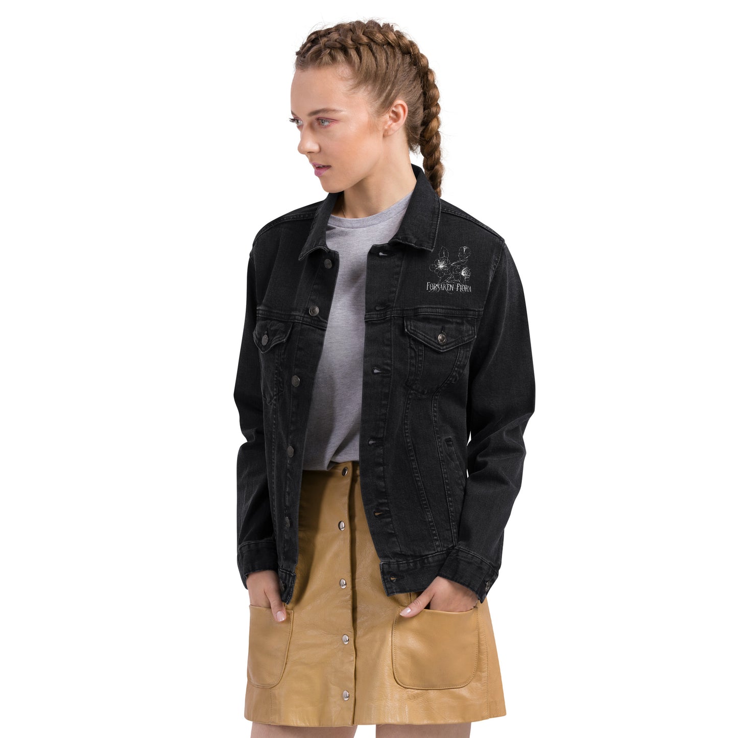 Unisex Forsaken Flora Denim Jacket