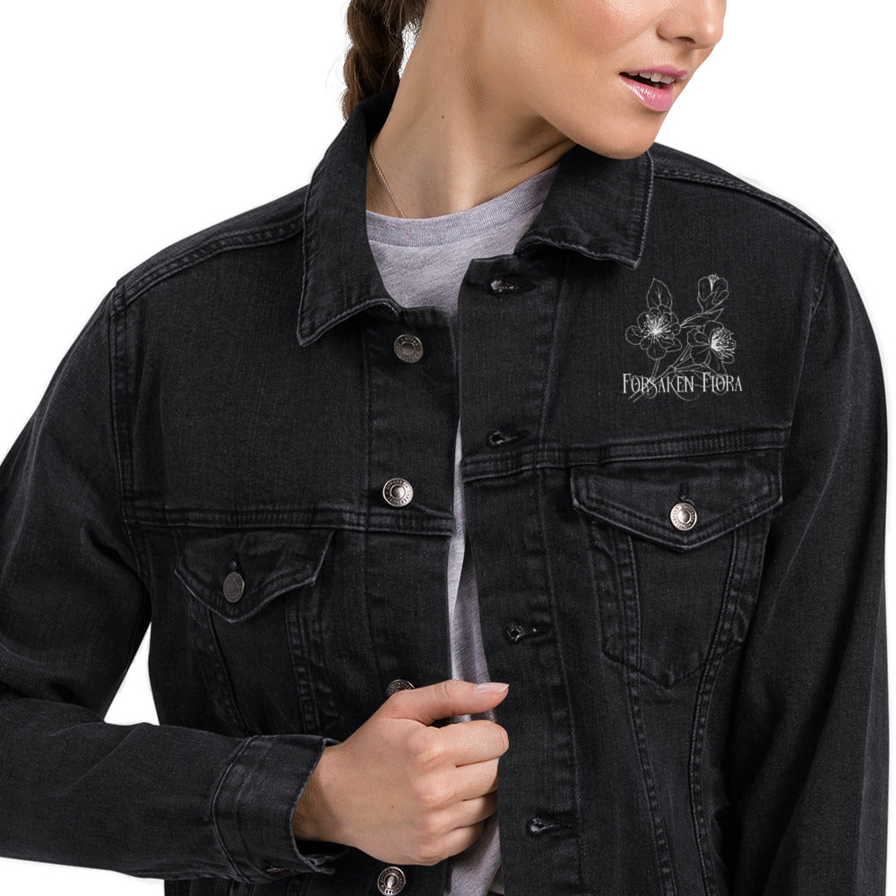 Unisex Forsaken Flora Denim Jacket