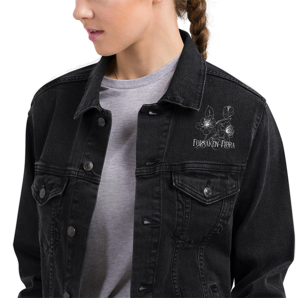 Unisex Forsaken Flora Denim Jacket