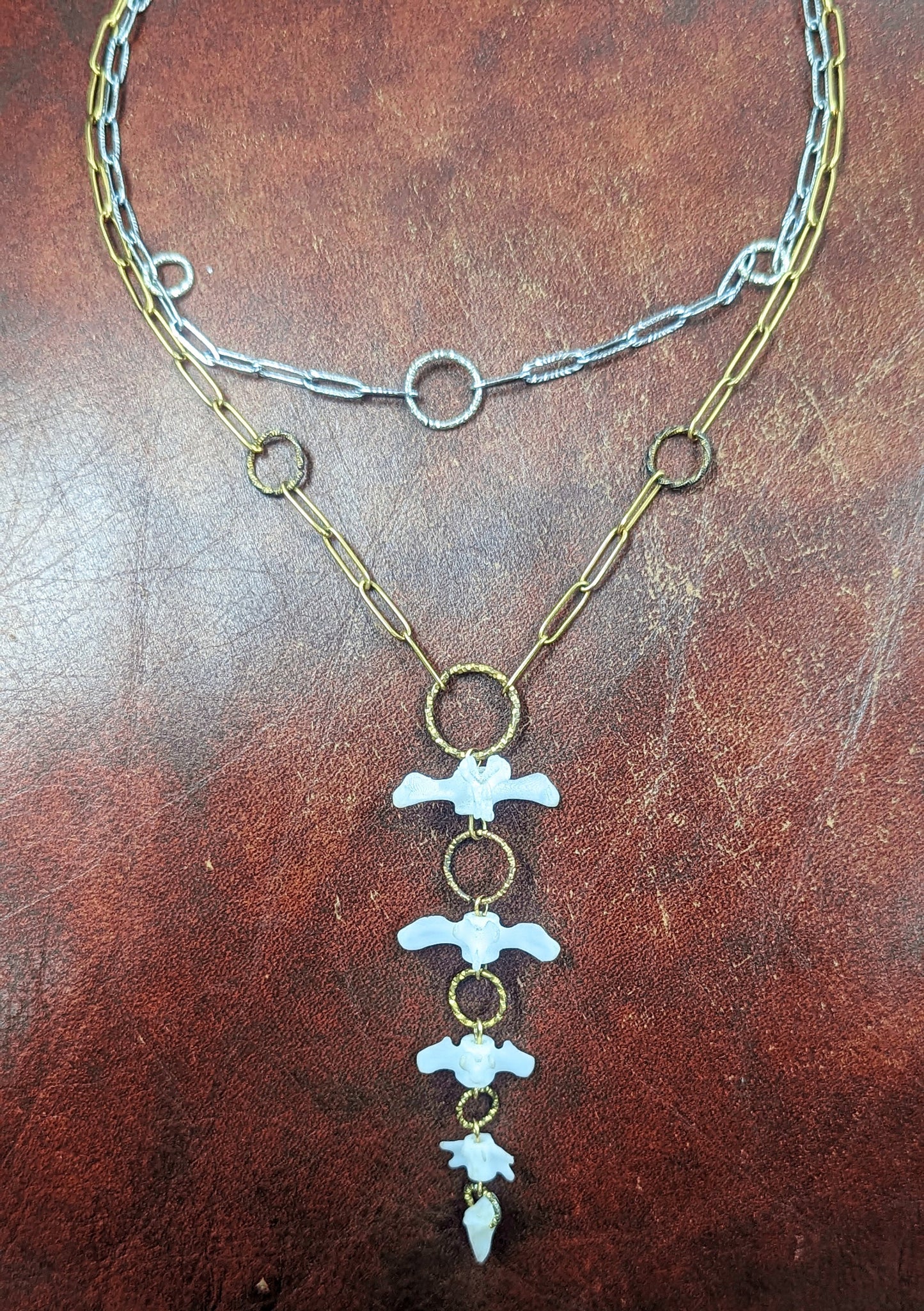 Dragon Tail Two Tone Necklace