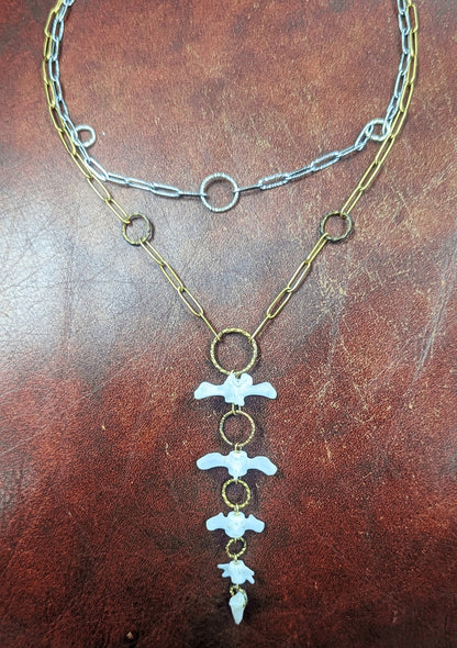 Dragon Tail Two Tone Necklace