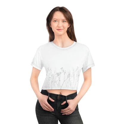 White Wild Flowers T-Shirt